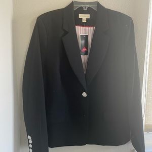 Brand new with tags black woman’s blazer, fits like size M/L